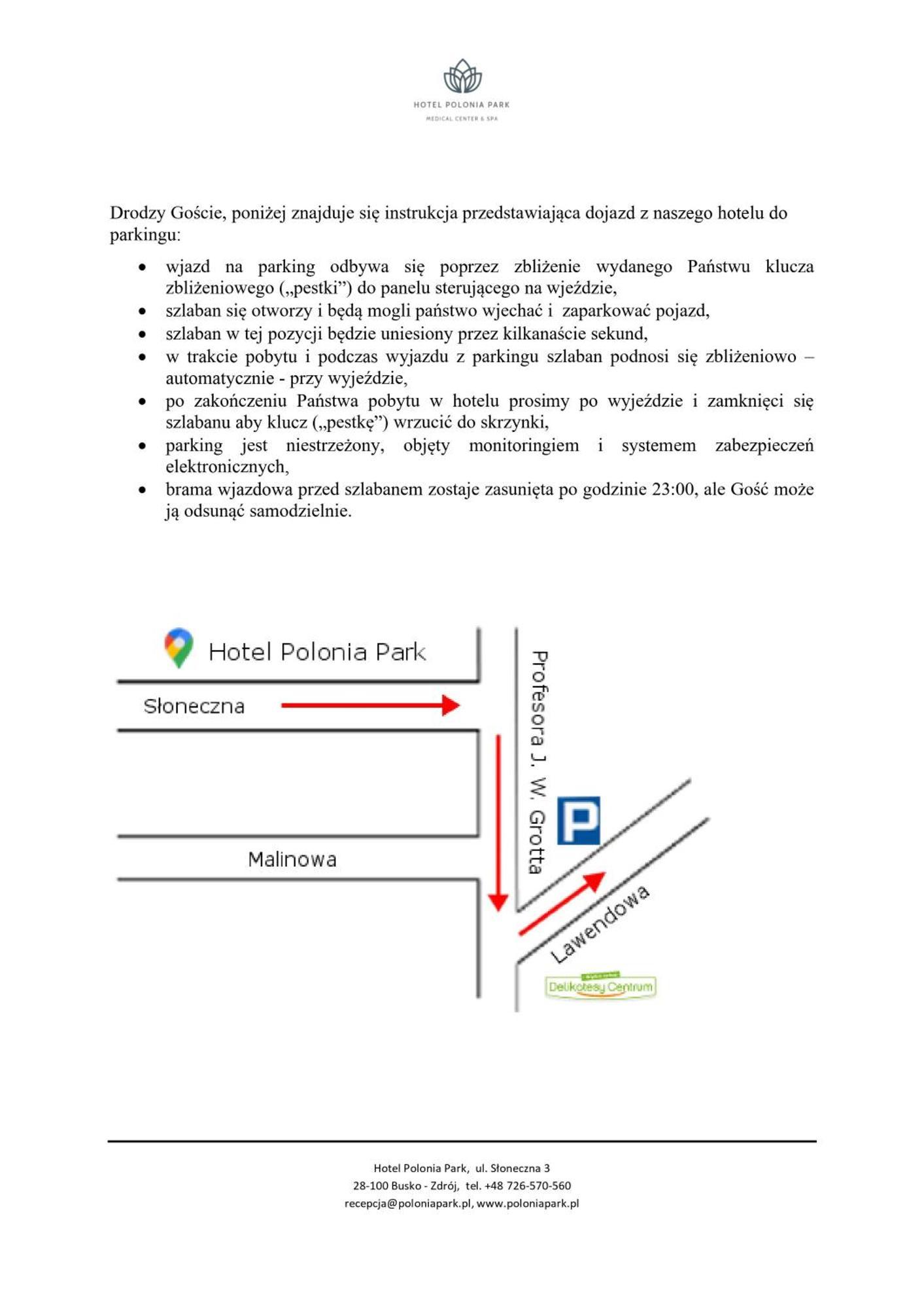 Hotel Polonia Park Medical Center & Spa Буско-Здруй Экстерьер фото